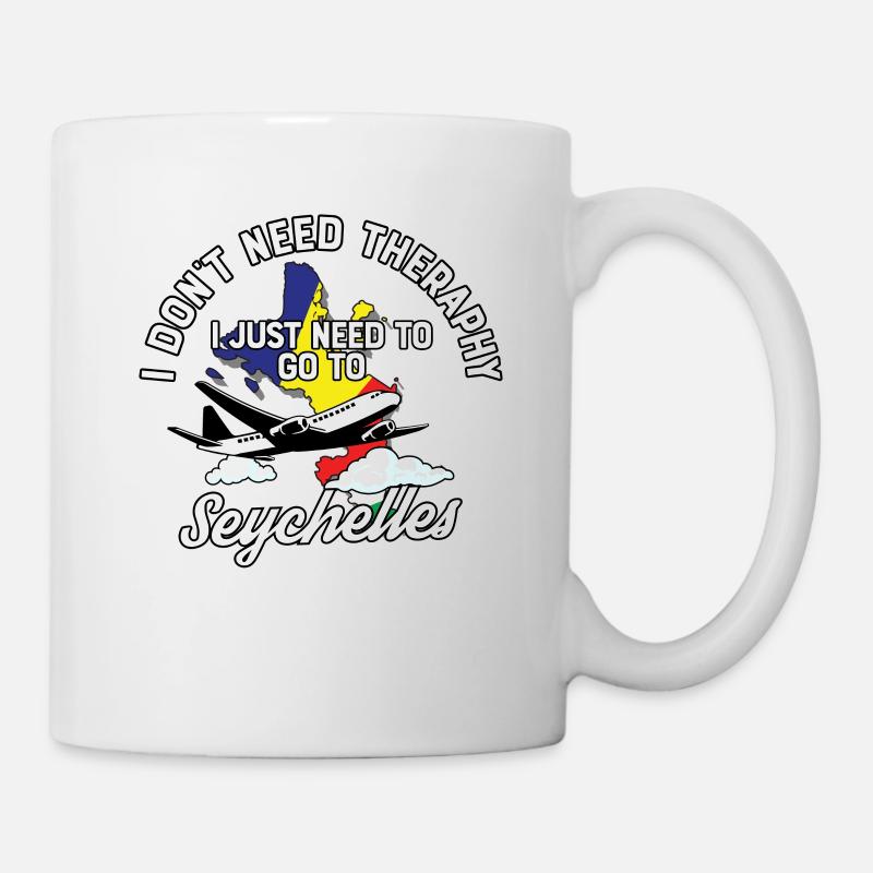 Seychelles flag I Seychelles Souvenirs - Tasse - Weiß