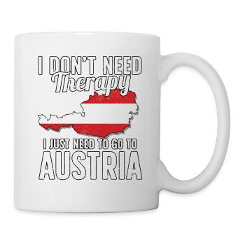 Austria flag I Austrian Souvenirs - Tasse - Weiß - Rechts