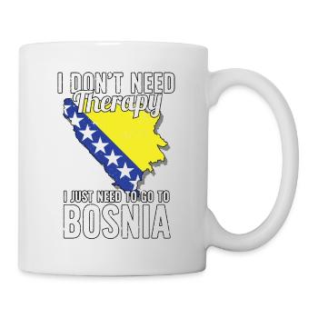 Drapeau de la Bosnie-Herzégovine I Souvenirs bosniaques - Mug blanc - blanc - Droite