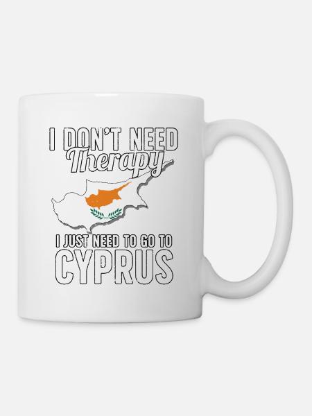 Drapeau de Chypre I Souvenirs de Chypre - Mug blanc - blanc