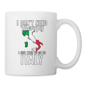 Italy flag I Italien Souvenirs - Tasse - Weiß - Rechts