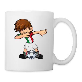 Dabbing Fußball Junge Italien Trikot Italia Italy - Tasse - Weiß - Rechts
