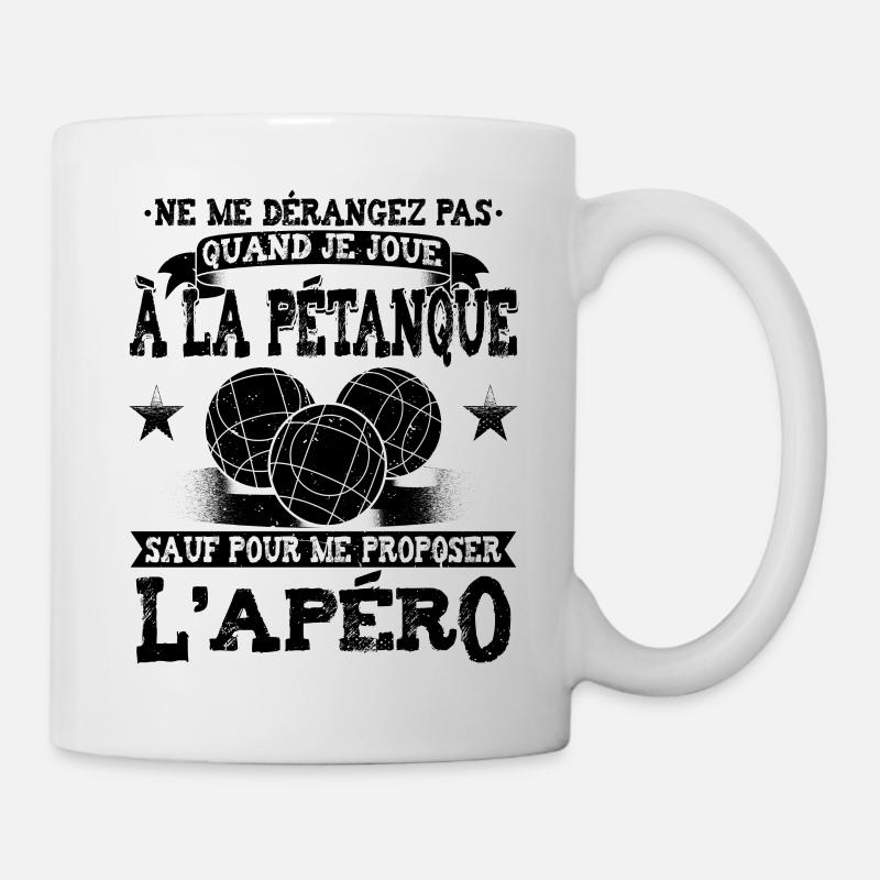 Petanque Pétanque - Mug blanc - blanc