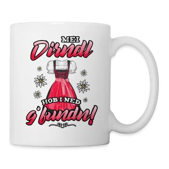 Damen Trachtenshirt Kinder Mei Dirndl Tracht Madl - Tasse - Weiß - Rechts