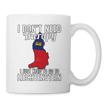 Liechtenstein flag I Liechtenstein Souvenirs - Tasse - Weiß - Rechts