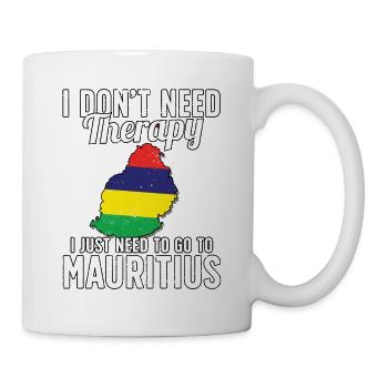 Mauritius flag I Mauritius Souvenirs - Mug - white - Right