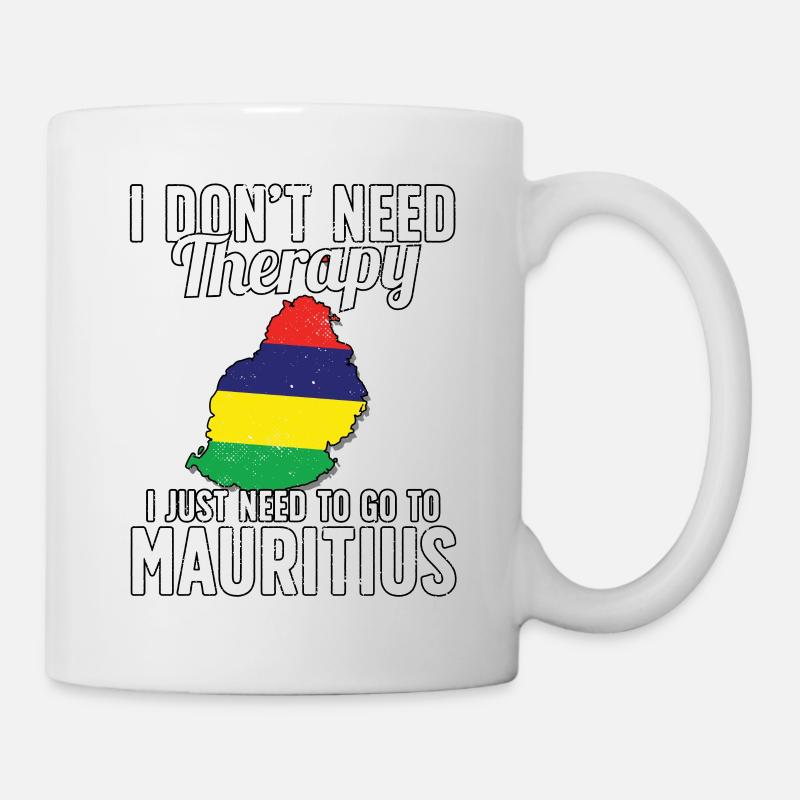 Mauritius flag I Mauritius Souvenirs - Mug - white