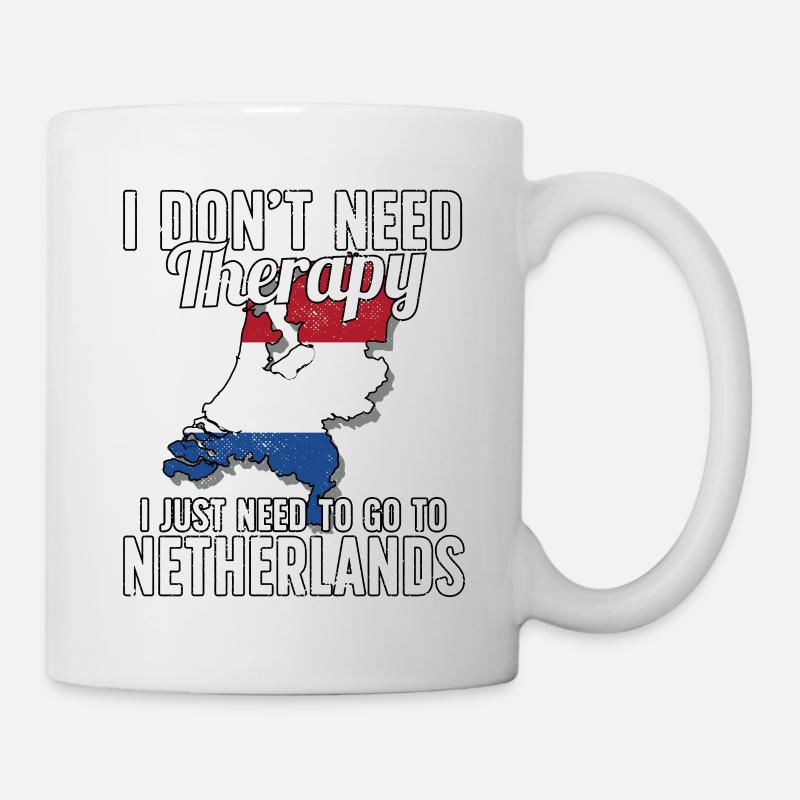 Netherlands flag I Dutch Souvenirs - Mug - white