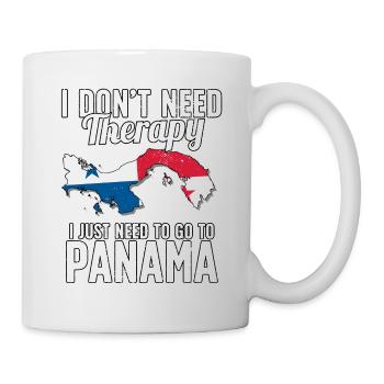 Panama flag I Panamanian Souvenirs - Tasse - Weiß - Rechts