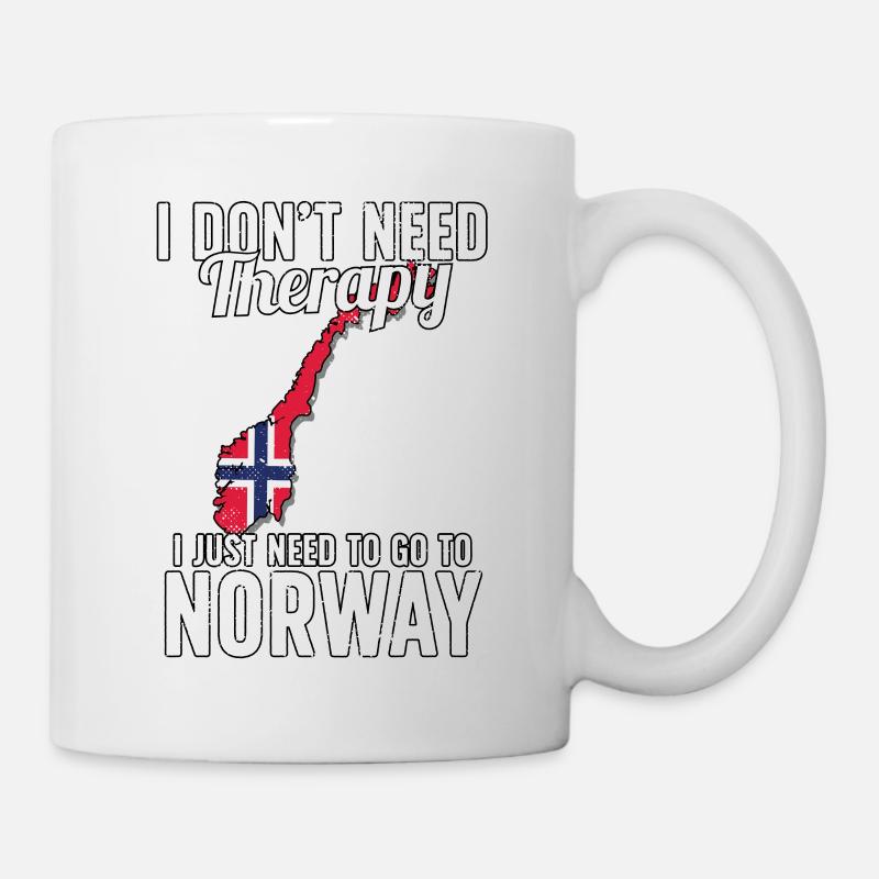 Norway flag I Norwegian Souvenirs - Tasse - Weiß