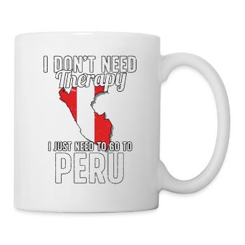 Peru flag I Peruvian Souvenirs - Tasse - Weiß - Rechts