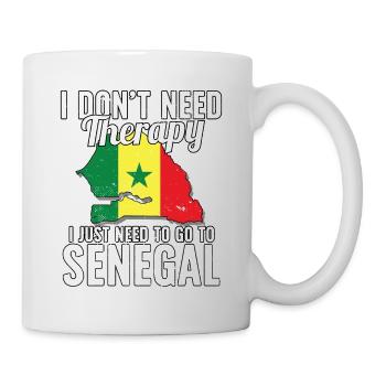 Senegal flag I Senegalese Souvenirs - Mug - white - Right