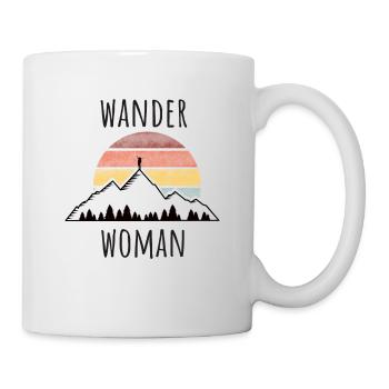 Wandern Wanderwoman - Tasse - Weiß - Rechts