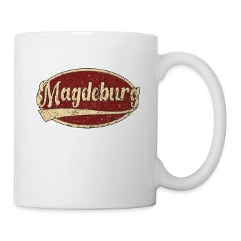 Magdeburg Retro Tshirt cadeau - Mug blanc - blanc - Droite