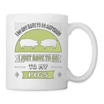 PORC - Mug blanc - blanc - Droite