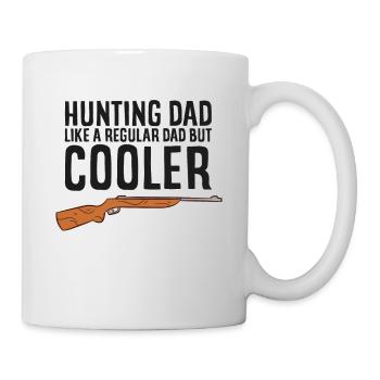 Papa jagen wie ein normaler Papa, aber cooler - Tasse - Weiß - Rechts