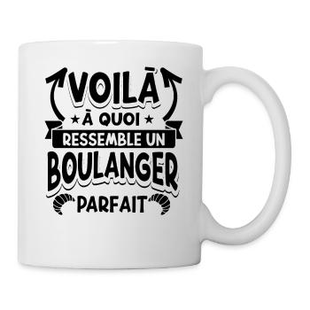 Boulanger Humour Boulangerie - Mug blanc - blanc - Droite