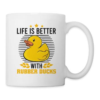 Gummiente Life is better with Rubber Ducks - Mug - white - Right