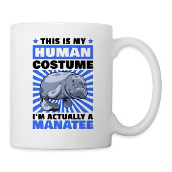 This is my manatee costume marine mammal saying - Mug - white - Right