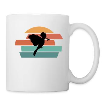 Hoopoe bird nature protection - Mug - white - Right