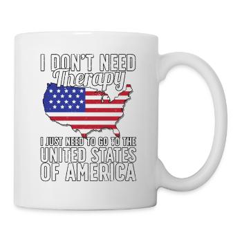 USA flag I American Souvenirs - Mug - white - Right