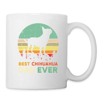 Best Dad Ever T Shirt Tsiwawa Dad Shirt Best Dad S - Mug - white - Right