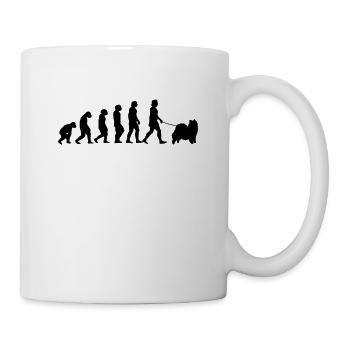 Eurasier Evolution Spitz Hund Geschenk - Tasse - Weiß - Rechts