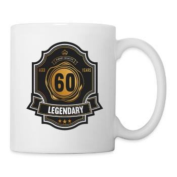 60. Geburtstag 60 Jahre Whiskey Whisky Label - Tasse - Weiß - Rechts