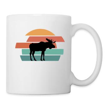 Elch - Tasse - Weiß - Rechts