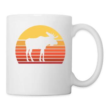 Elch - Tasse - Weiß - Rechts