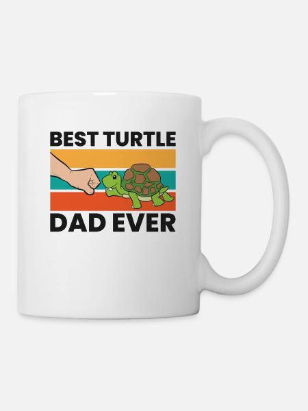 Meilleur Tortue De Papa Ever animal de compagnie - Mug blanc - blanc