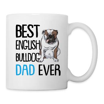 English Bulldog Dad - Tasse - Weiß - Rechts
