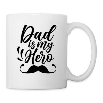 Papa est mon héros Père Père Père - Mug blanc - blanc - Droite