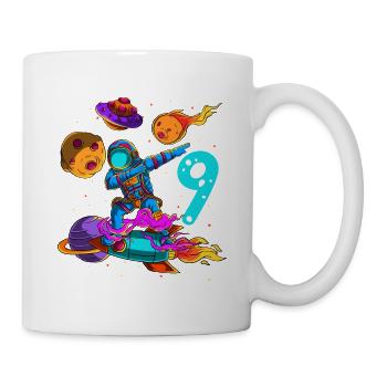 Astronaut In Space 9th Birthday - Mug - white - Right