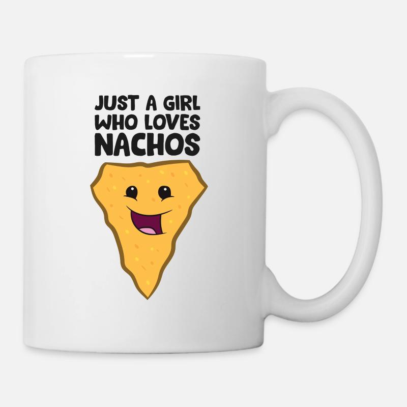 Une fille qui aime Nachos - Mug blanc - blanc