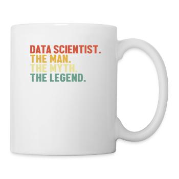 Data Scientist Man Myth Legend Datenanalyst Data - Tasse - Weiß - Rechts