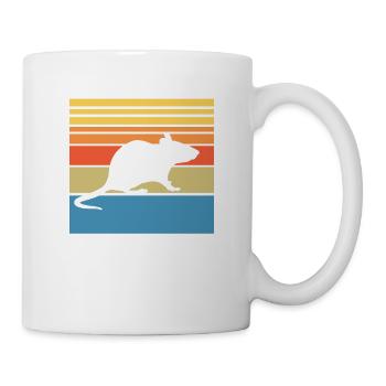 Maus - Tasse - Weiß - Rechts
