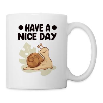 Escargot - Mug blanc - blanc - Droite