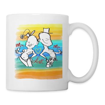 Wedding-eve party Bachelor Evening Honeymoon - Mug - white - Right