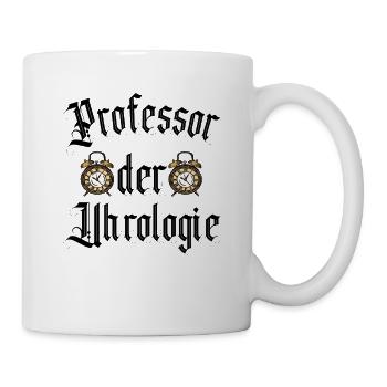 Uhrmacher Uhrensammler Uhrenliebhaber Geschenk - Tasse - Weiß - Rechts