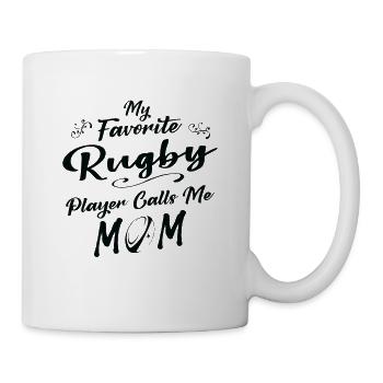 My Favourite Rugby Player Calls Me Maman Maman - Mug blanc - blanc - Droite