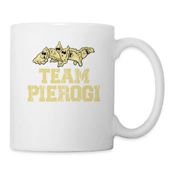 Team Pierogi Polnisches Essen Kielbasa Pierogies - Tasse - Weiß - Rechts