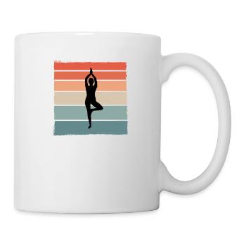 Yoga Meditation Namaste Spiritual Sport Rest - Mug - white - Right