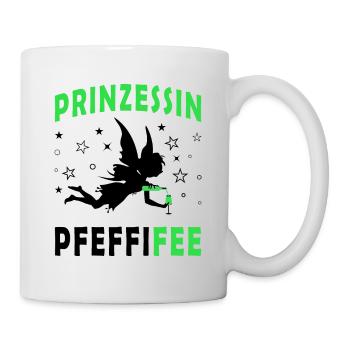 Prinzessin Pfeffifee Pfefferminz Pfefferminzlikör - Tasse - Weiß - Rechts