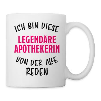 Apothekerin Lustige Spruch Beruf Apotheke Geschenk - Tasse - Weiß - Rechts