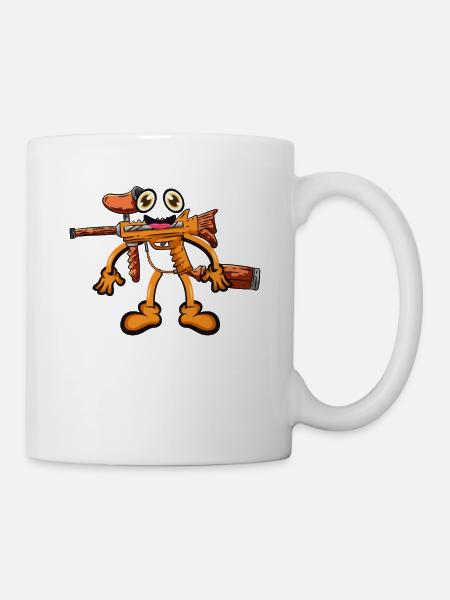 Paintball Gewehr - Tasse - Weiß