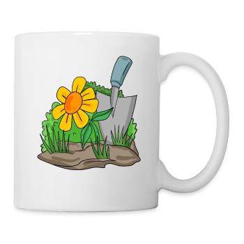 Jardin motif jardin cadeau jardinier - Mug blanc - blanc - Droite