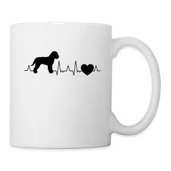 Lagotto Romagnol Battement de coeur Lagotti - Mug blanc - blanc - Droite