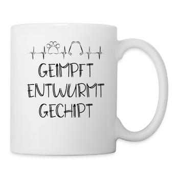 Tierarzt Haustier Tierpfleger Tierarzthelfer - Tasse - Weiß - Rechts