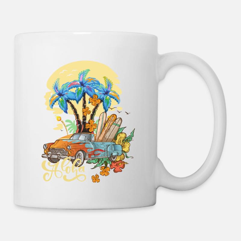 Aloha Sommer Aloha Haweii - Tasse - Weiß